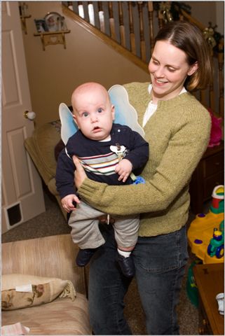 And this is Will, & his Mommy. Look- Will's got wings!