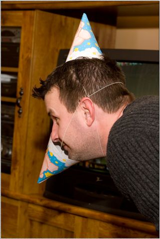 This is Olivia's crazy Uncle Jamie (Will's Daddy). Is he a chicken?