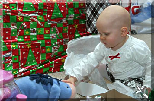 Olivia got a walkin' talkin' Eyore