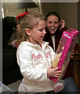 Ashlynn was so excited to get a "Belle" doll!