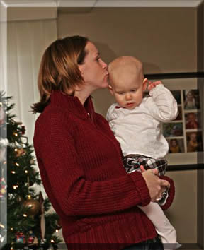 "Just in case" kiss better.