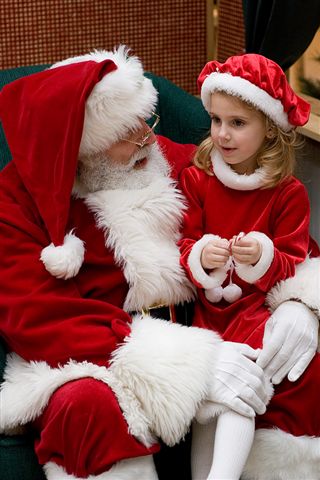 Ashlynn is really into Christmas this year- she loves Santa & Rudolph