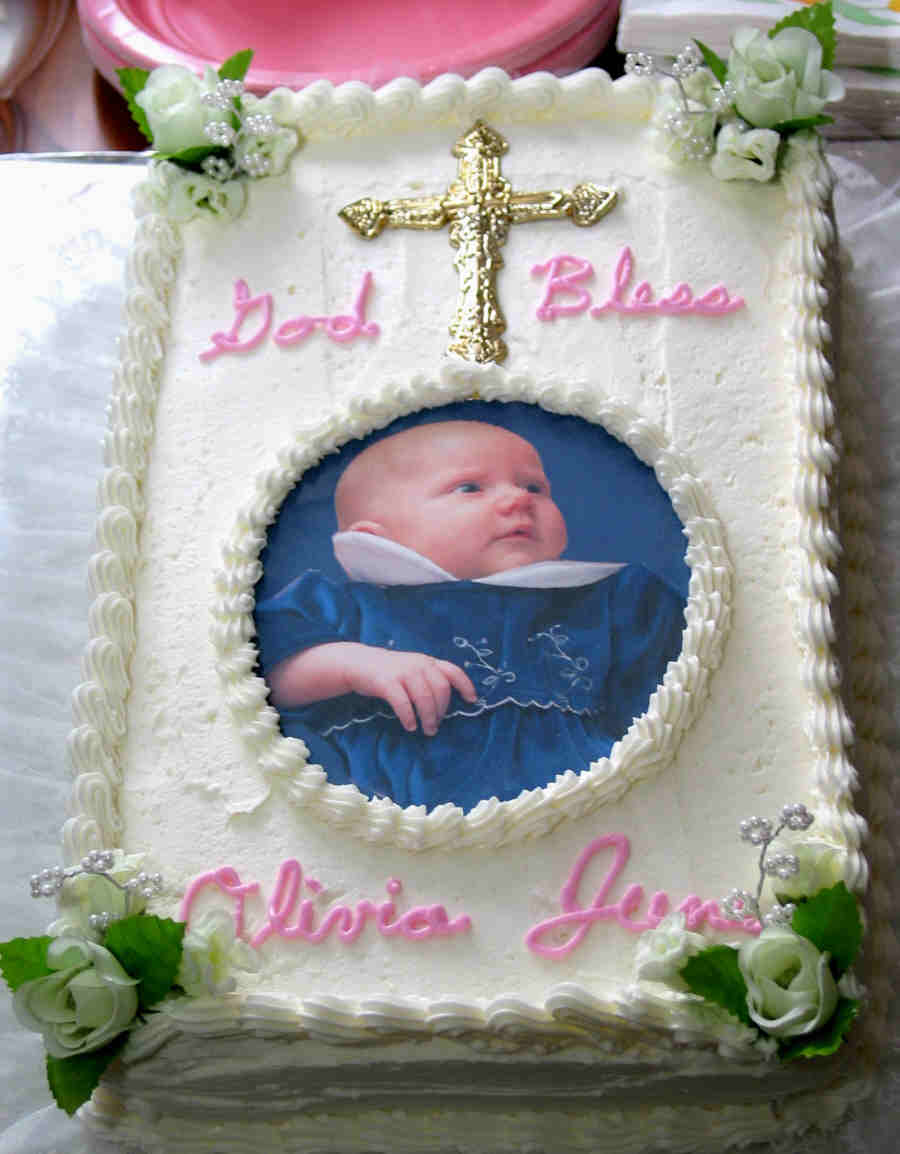 Another shot of Olivia's cake- made by Grandma Karen's friend, Adele.