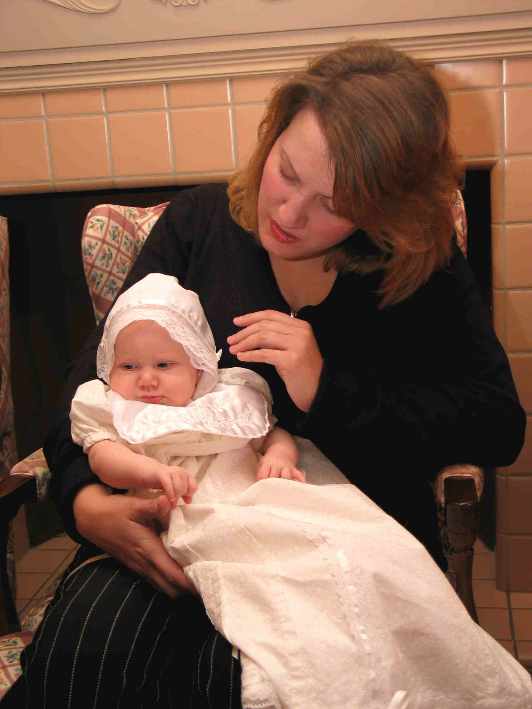 This was taken before the baptism.