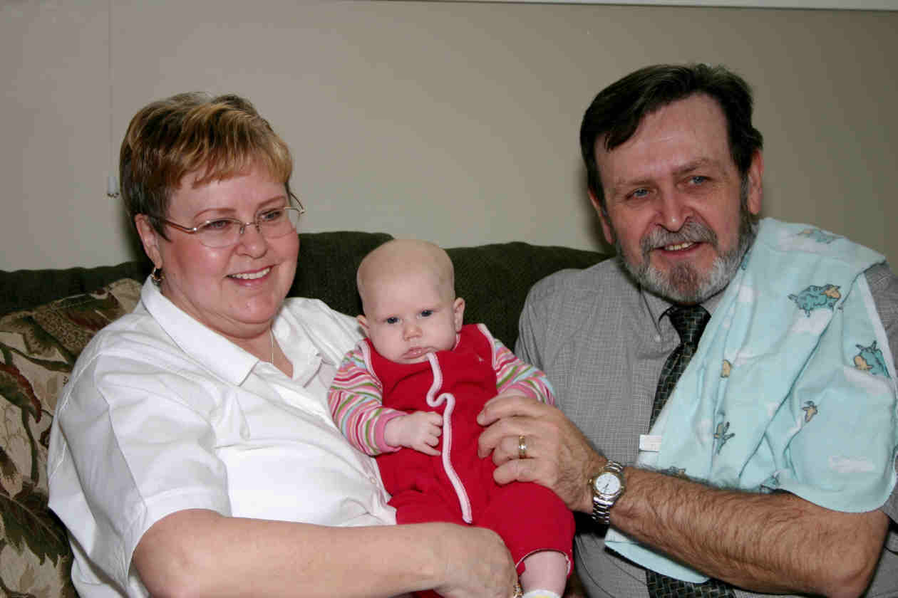 Olivia's Grandma Karen & Poppa Norm (and Olivia, of course).